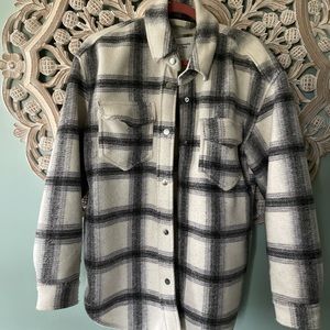 Abercrombie & Fitch Plaid Shacket
